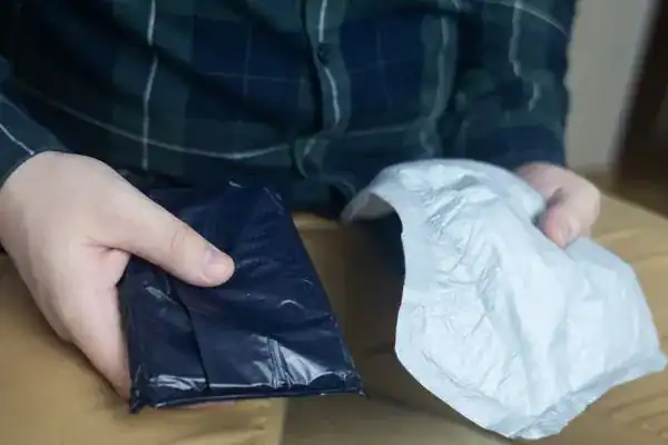 image of man holding stool incontinence Cambridge products