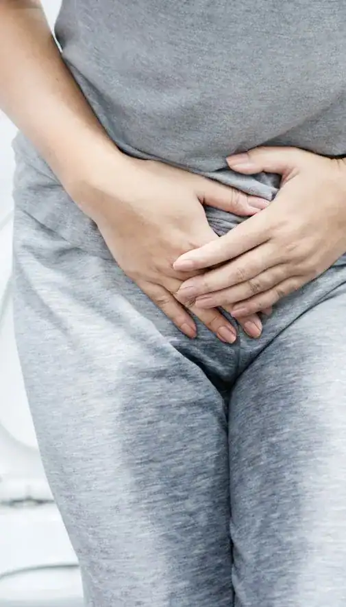 Image of woman had accident and needing stress incontinence treatment Cambridge